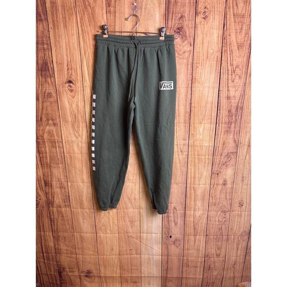 Vans Sweatpants Fleece Dusty Sage Green Color Size S - Picture 1 of 8